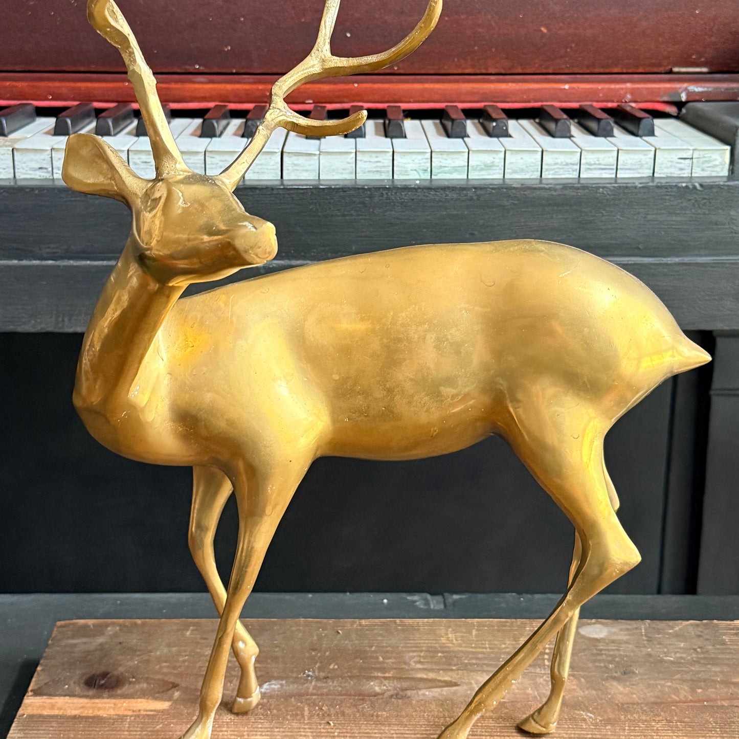 Vintage Brass Stag