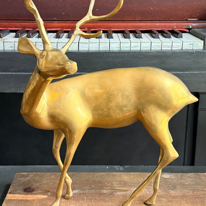 Vintage Brass Stag
