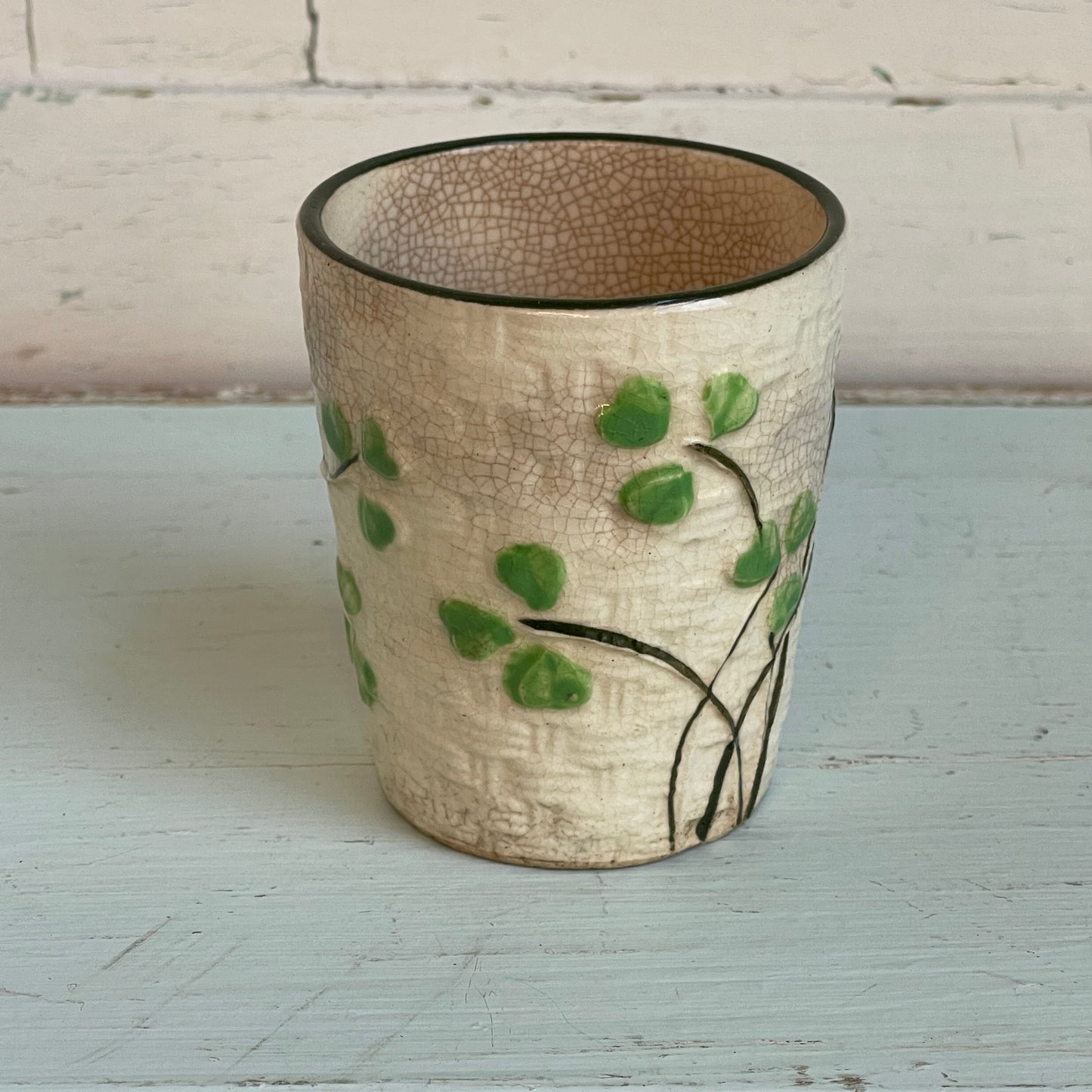 Shamrock Basket Weave Cup