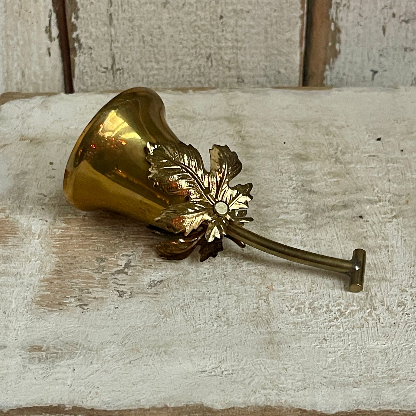 Brass Bell - Acorn Leaf