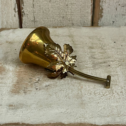 Brass Bell - Acorn Leaf