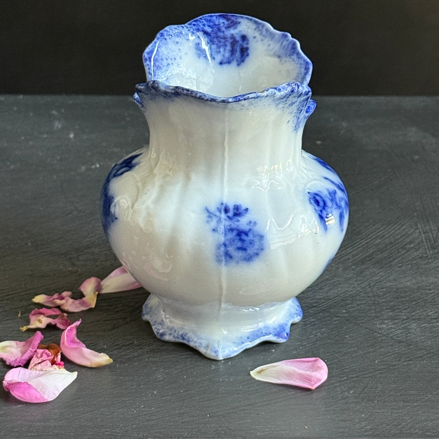 Antique Flow Blue Vase