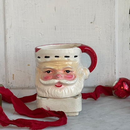 Santa Mug with Black Ticking