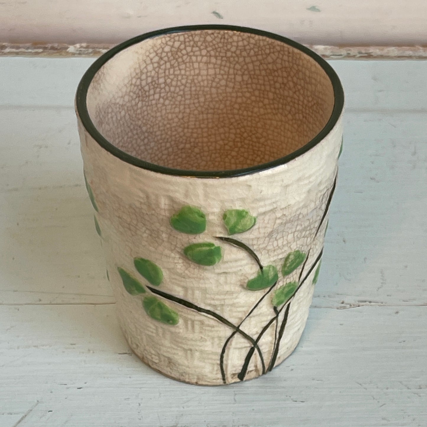 Shamrock Basket Weave Cup