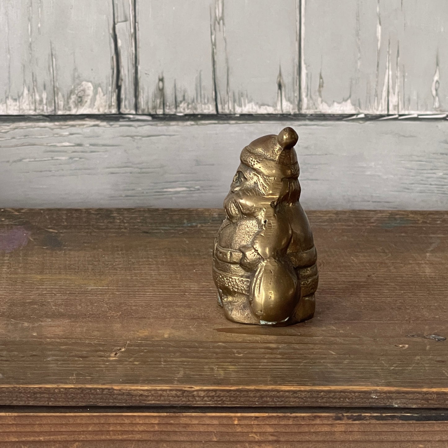 Vintage Brass Santa Claus