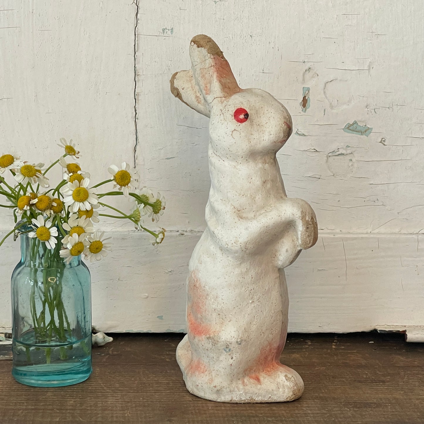 Vintage Papier-Mâché Easter Bunny Standing