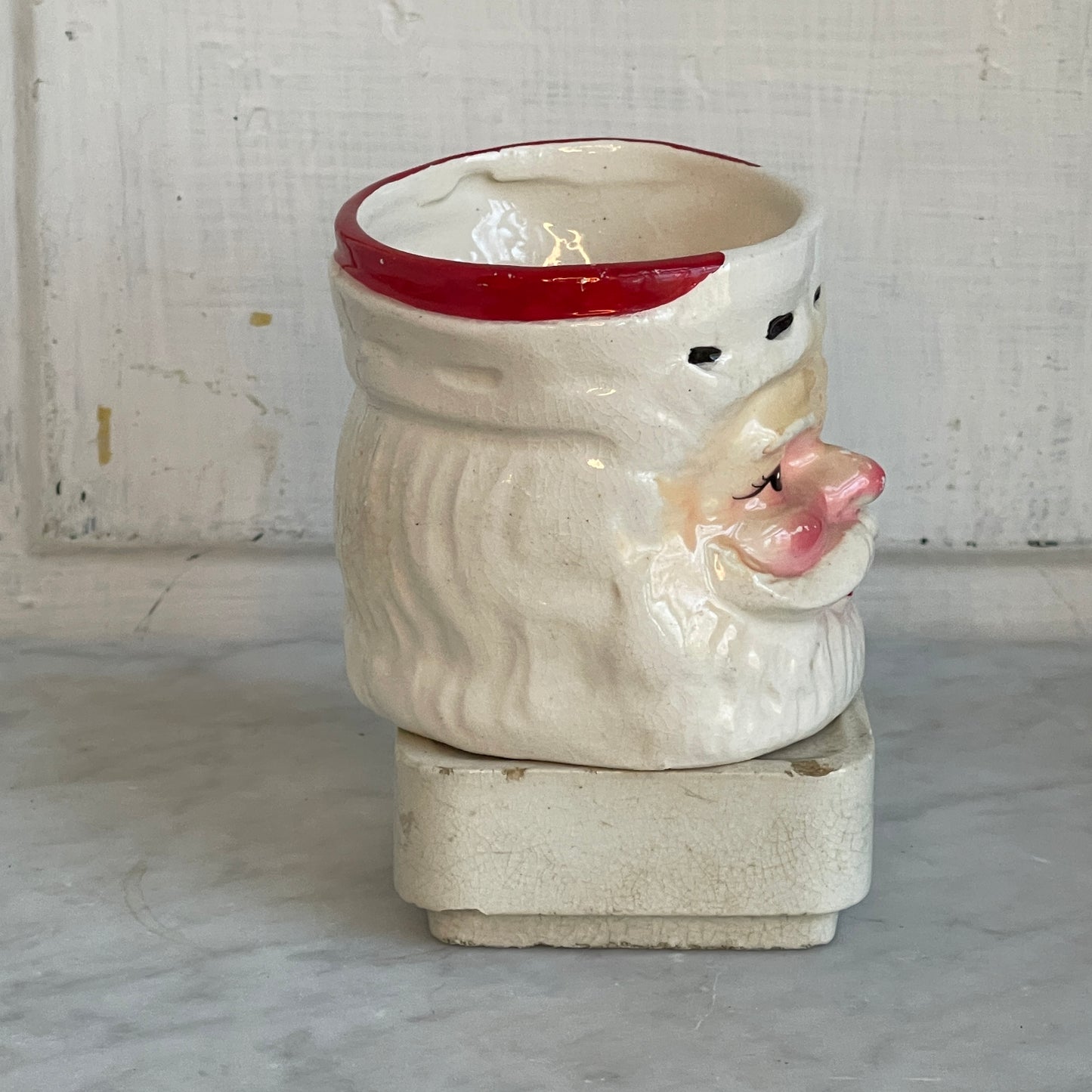 Santa Mug with Black Ticking