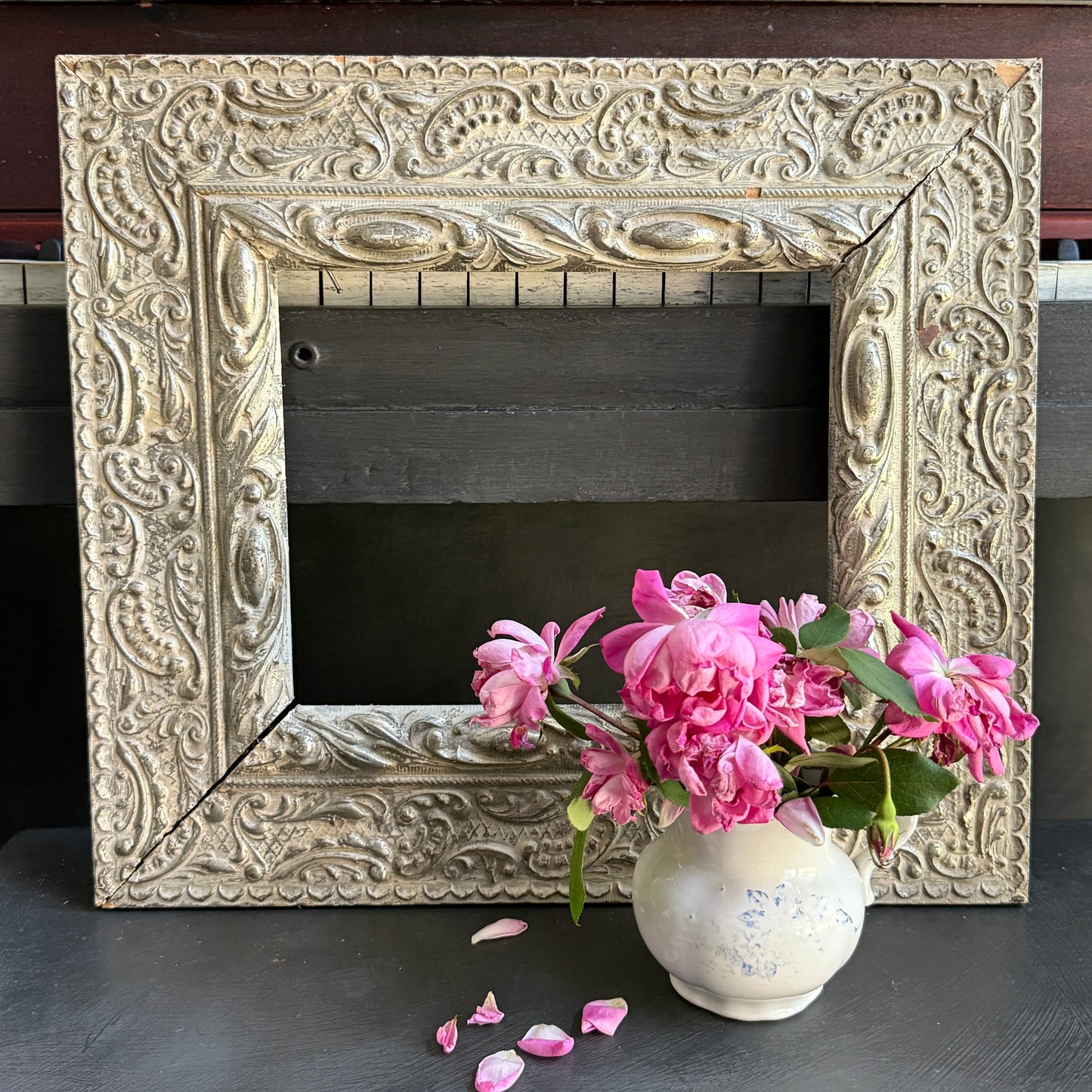 Vintage Silver Wood Frame