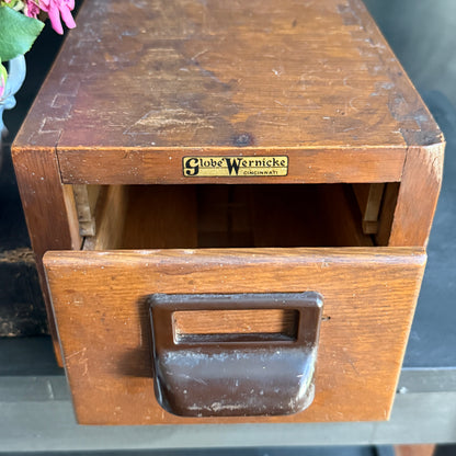 Vintage Card Catalog Drawer