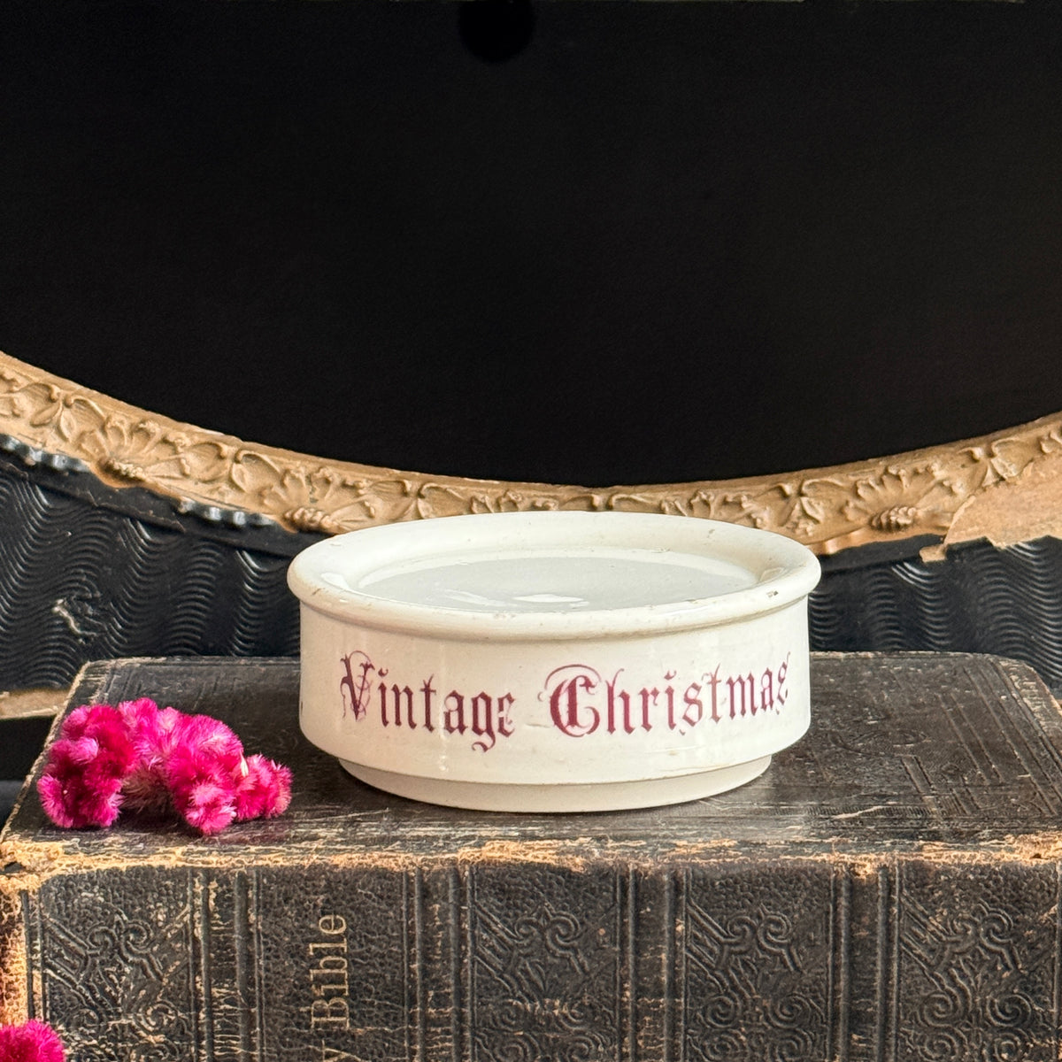 Vintage Christmas Ironstone Riser