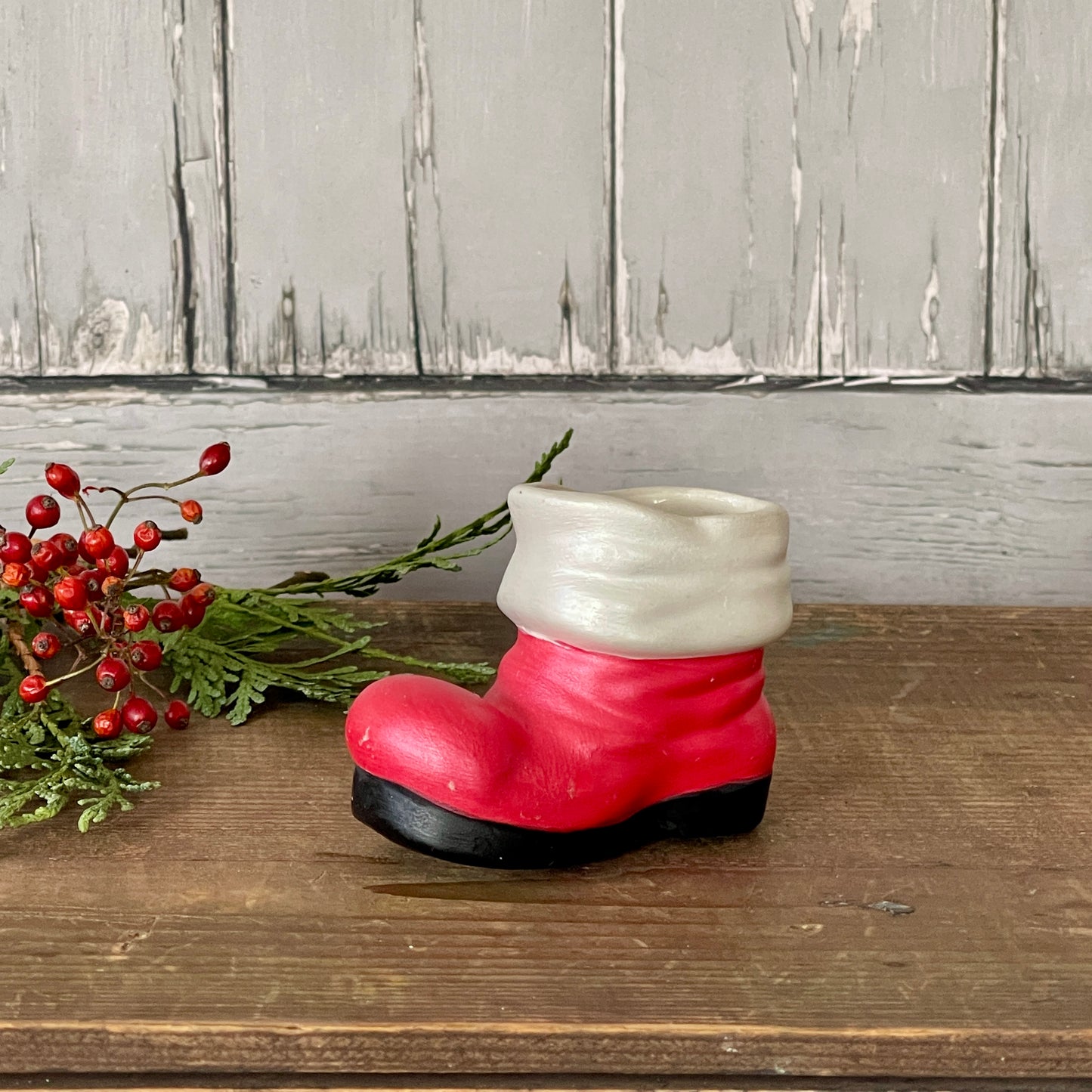 Ceramic Santa Boots