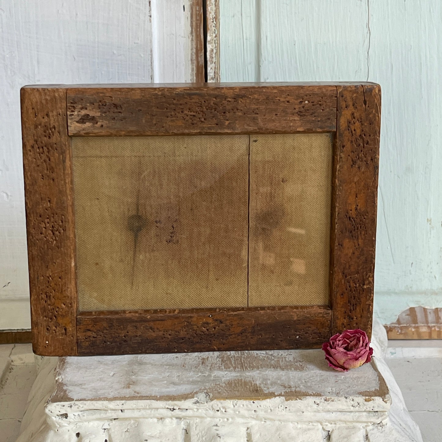 Antique Wood Contact Print Frame