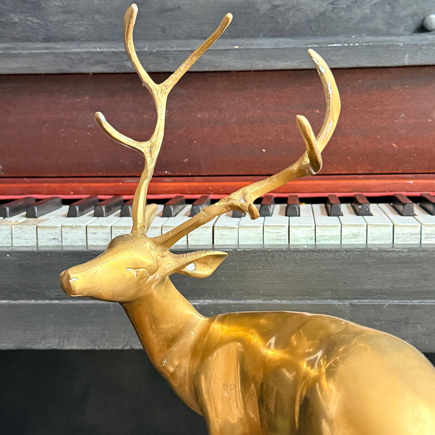 Vintage Brass Stag