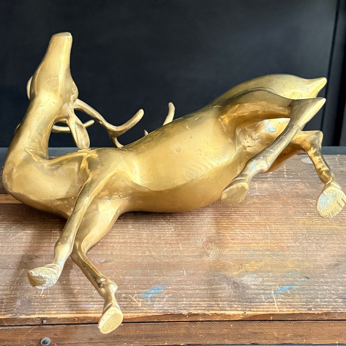 Vintage Brass Stag