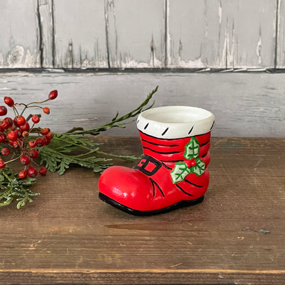 Ceramic Santa Boots