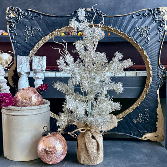 Small Champagne Tinsel Tree