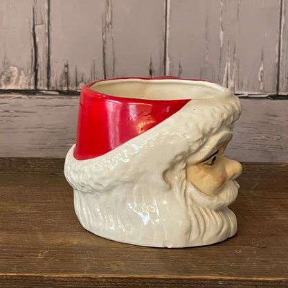 Vintage Santa Mug - Rhinestone Eye