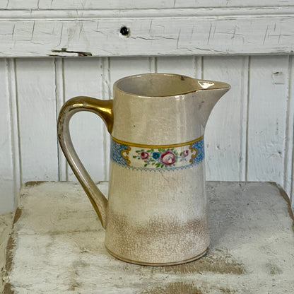 Stained Petite Floral Pitcher