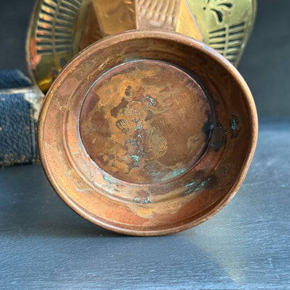 Copper Bridal Basket Vase