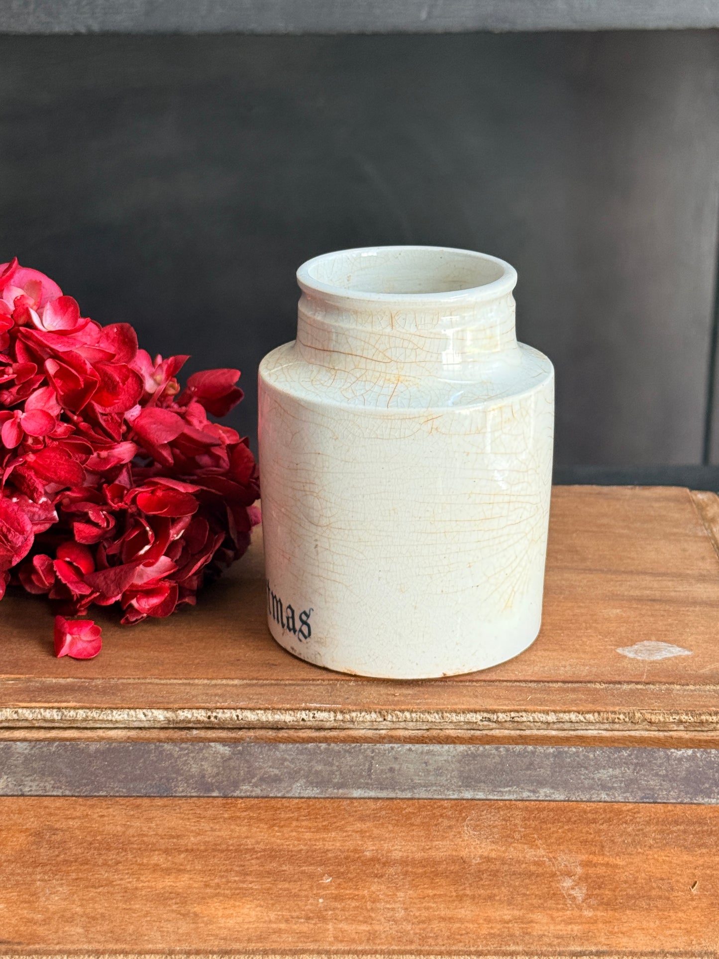 Ironstone Crock - Vintage Christmas