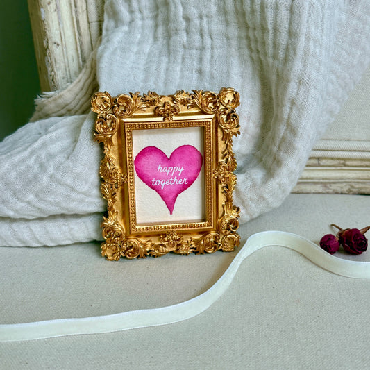Conversation Heart Mini Watercolor - Happy Together