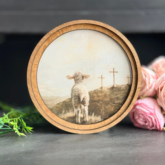 3 Crosses Lamb Art