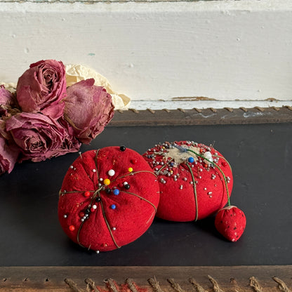 Vintage Tomato Pin Cushions