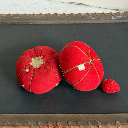 Vintage Tomato Pin Cushions