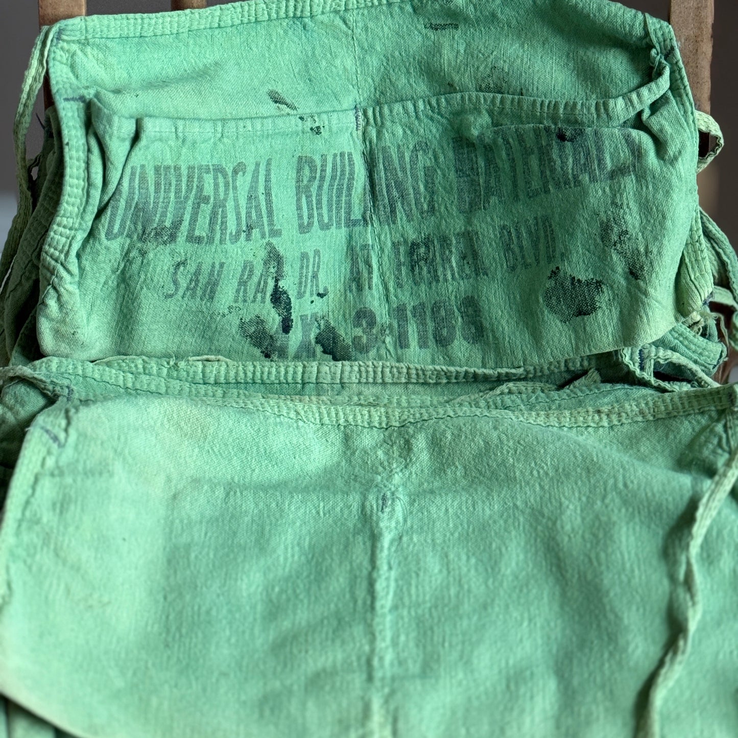 Vintage Green Nail Apron
