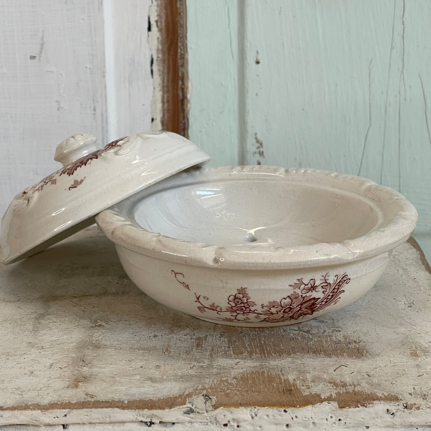 Transferware Soap Dish