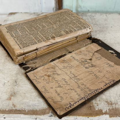 Antique Pocket Bible Book