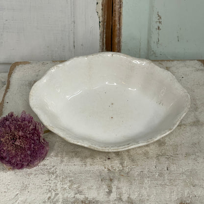 Antique White Soap Dish