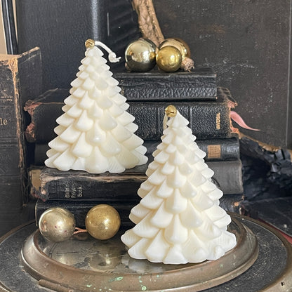 Traditional Wide Christmas Tree Candles Set - Ivory