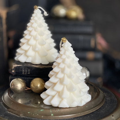 Traditional Wide Christmas Tree Candles Set - Ivory