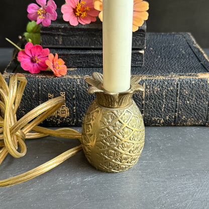 Vintage Brass Pineapple Fixture