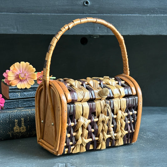 Vintage Rattan Purse