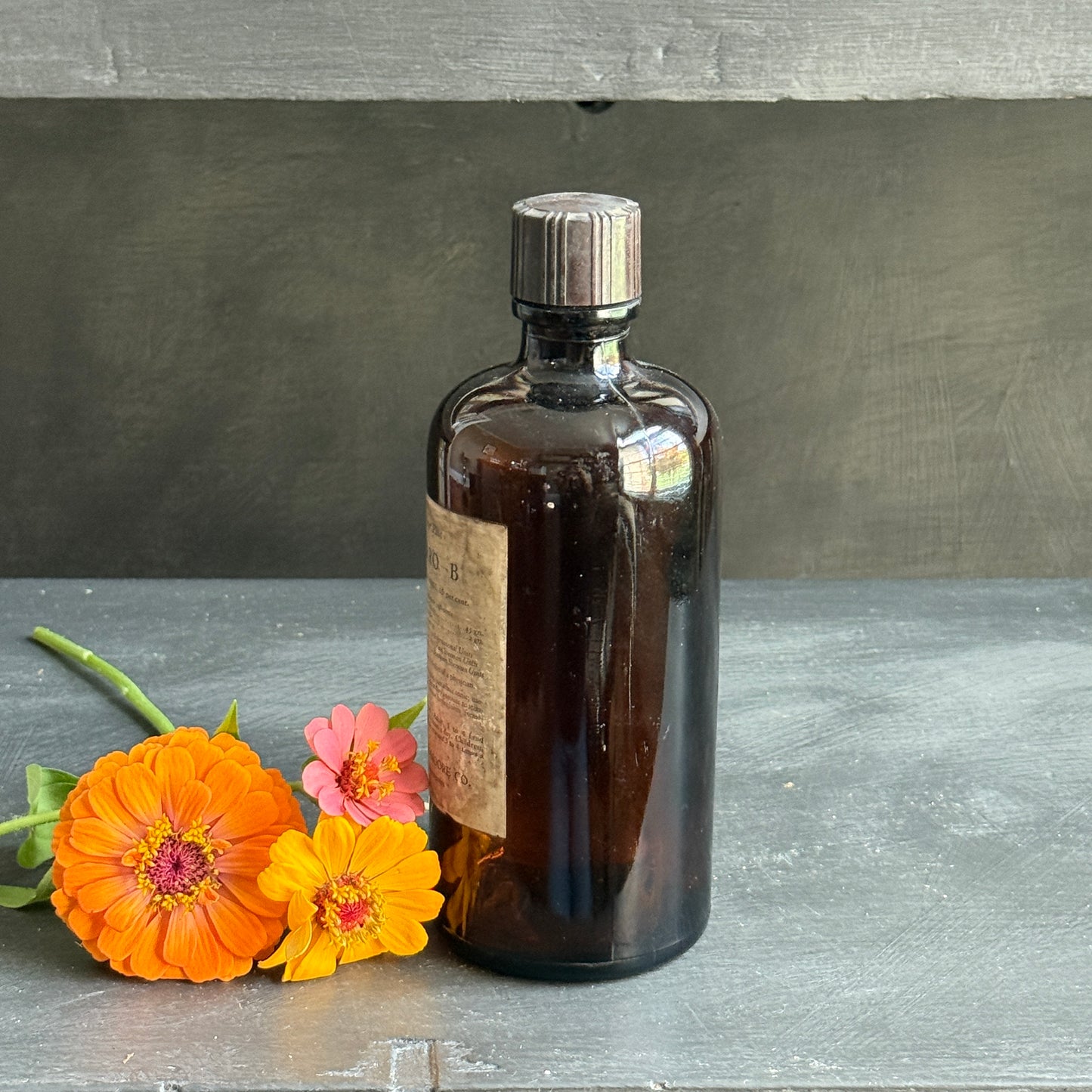 Amber Medicine Bottle