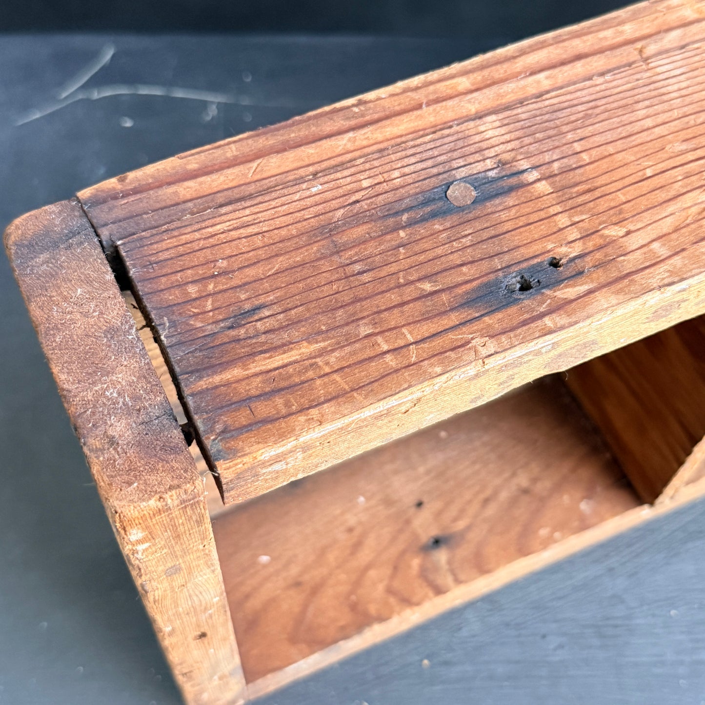 Vintage Wood Divided Box