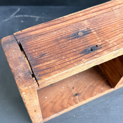Vintage Wood Divided Box