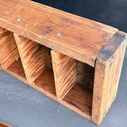 Vintage Wood Divided Box
