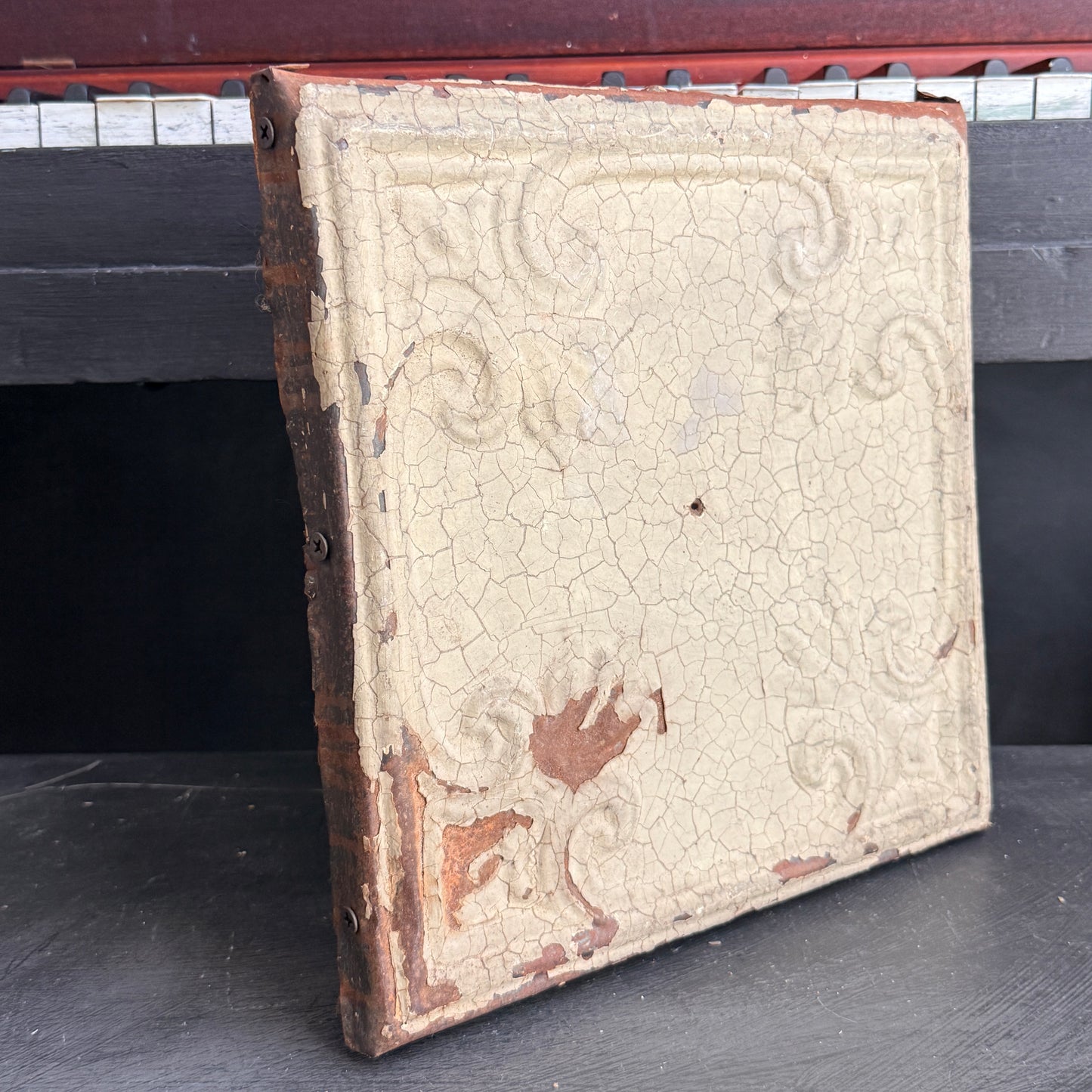 Salvaged Metal Ceiling Tin