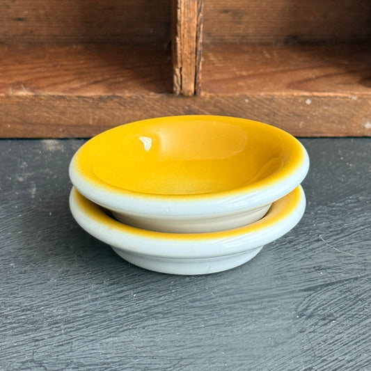 Vintage Yellow Butter pats