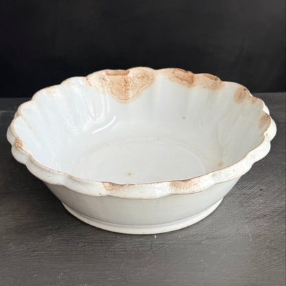 Antique Ironstone Fluted bowl