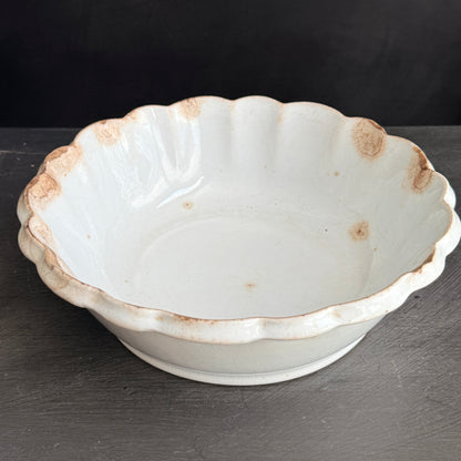 Antique Ironstone Fluted bowl