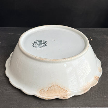 Antique Ironstone Fluted bowl