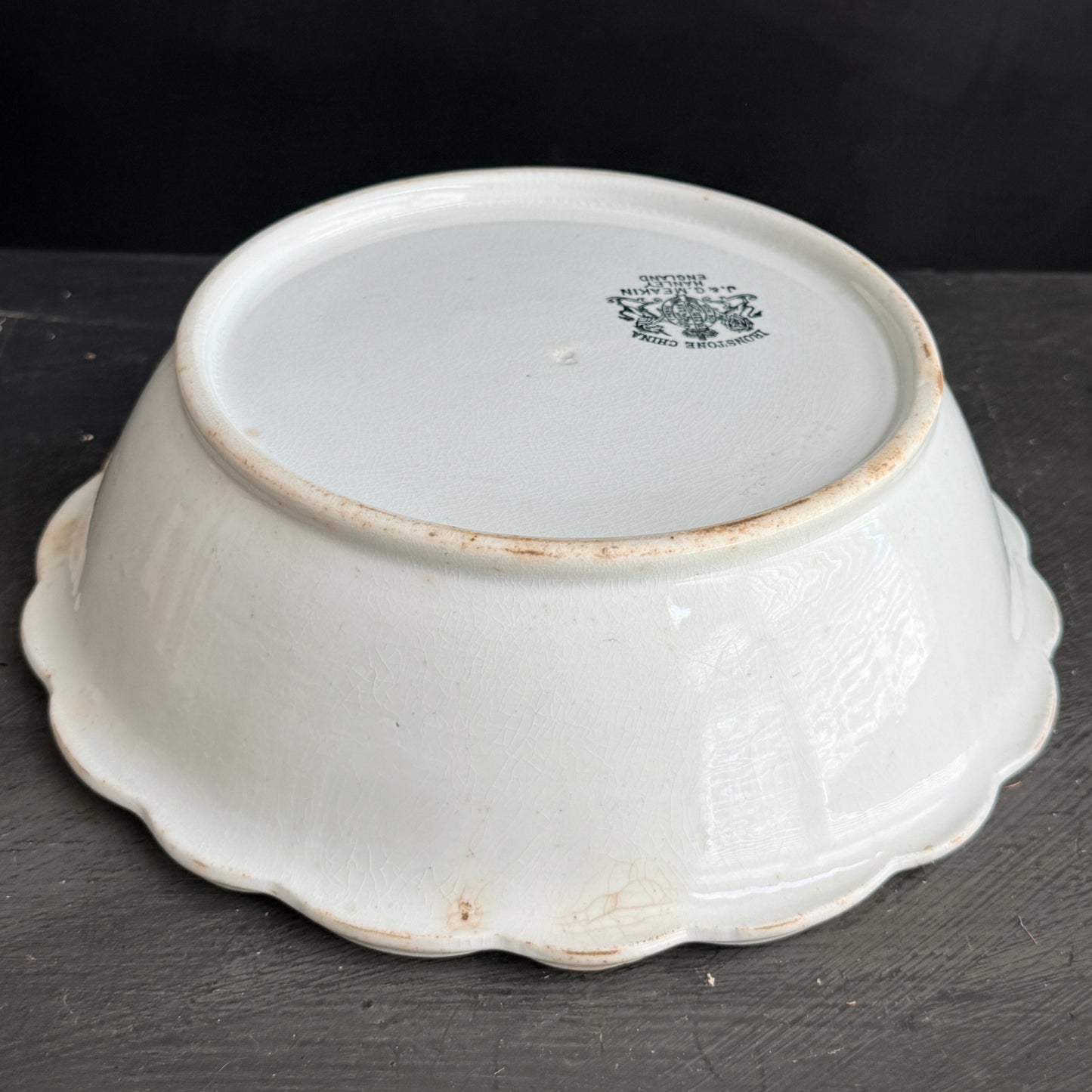 Antique Ironstone Fluted bowl