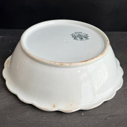 Antique Ironstone Fluted bowl