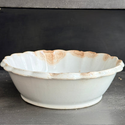 Antique Ironstone Fluted bowl