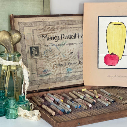 Mengs Pastell-Farben Vintage Art Set