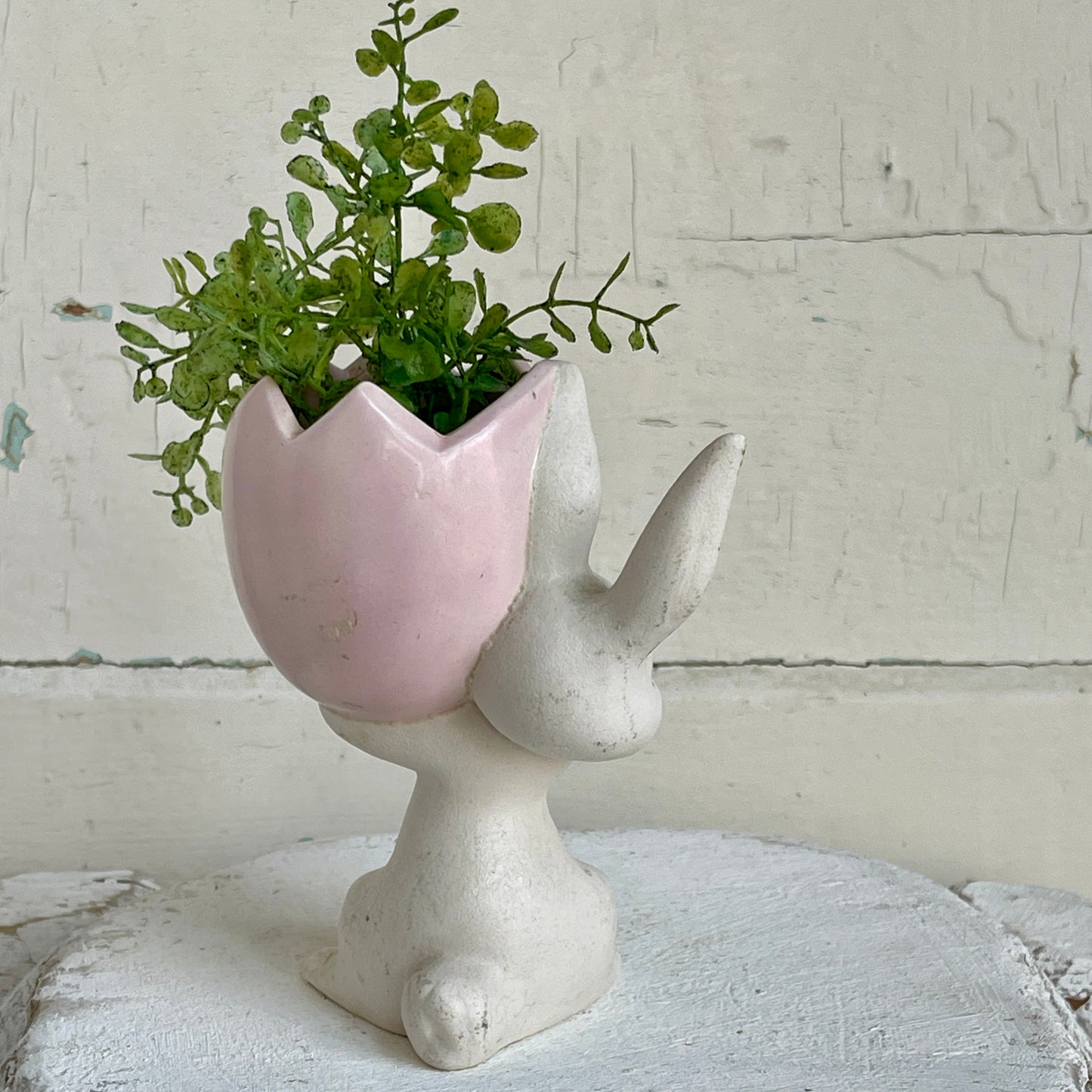 Vintage Bunny & Egg Cup